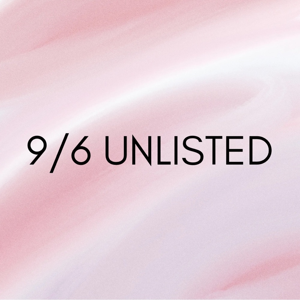 9/6 Unlisted Item